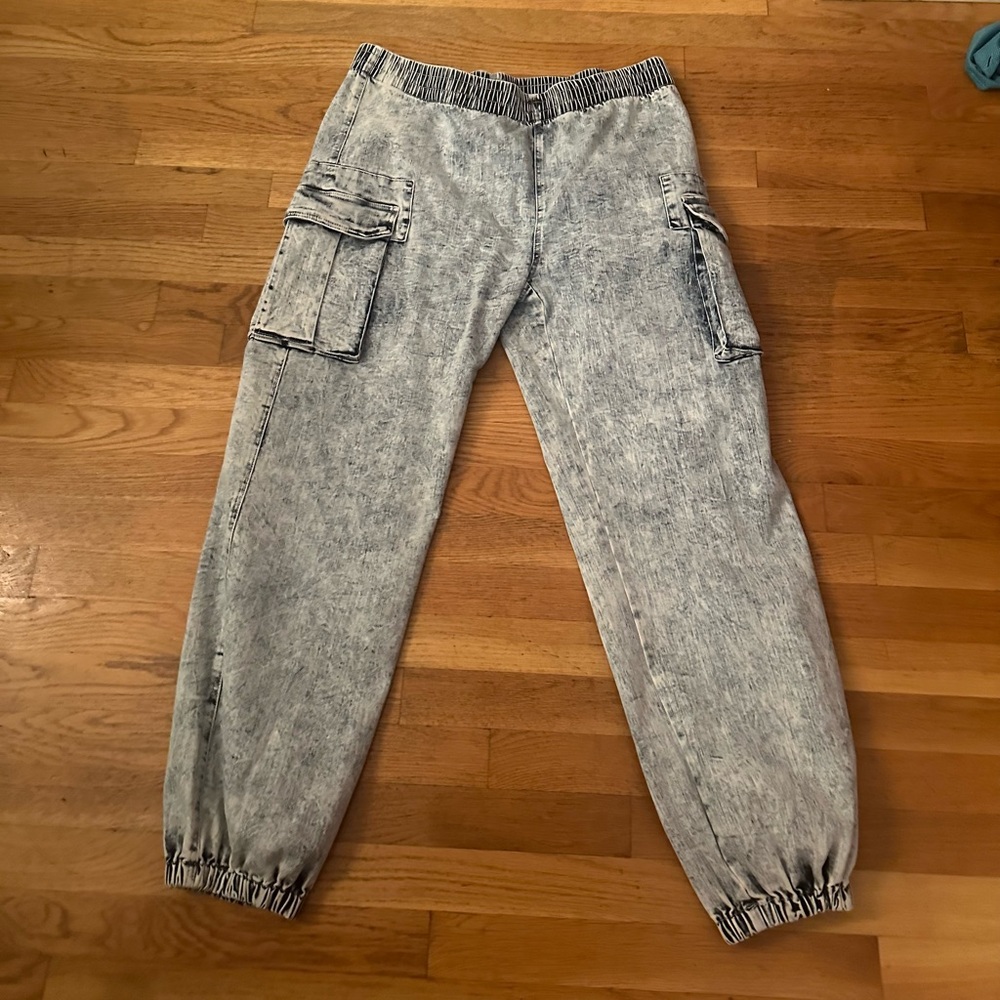 Norma Kamali acid wash jeans size 10 NWT